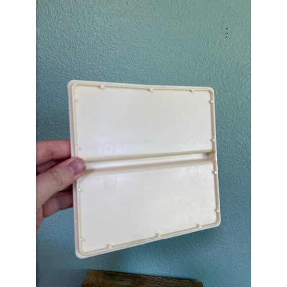 Vintage Teal Cream Cookies Container‎ with Lid - Picture 10 of 10